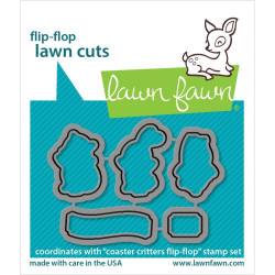LAWN FAWN Coaster Critters Flip-Flop Cuts