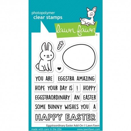 LAWN FAWN Eggstraordinary Easter Add-On Clear Stamp