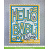 LAWN FAWN Giant Outlined Hello Baby Cuts