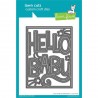 LAWN FAWN Giant Outlined Hello Baby Cuts