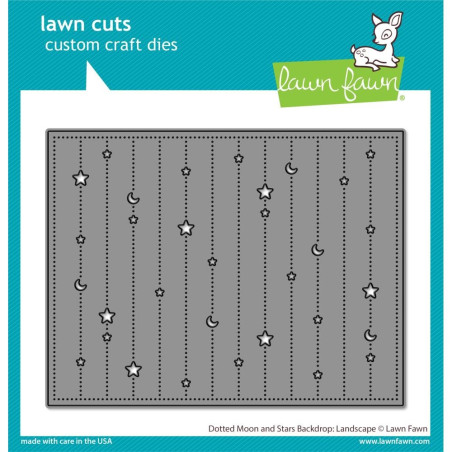 LAWN FAWN Dotted Moon & Stars Backdrop: Landscape Cuts
