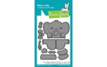 LAWN FAWN Tiny Gift Box Elephant Add-On Dies