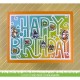 LAWN FAWN Giant Outlined Happy Birthday: Landscape Cuts