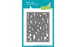 LAWN FAWN Giant Outlined Happy Birthday: Portrait Cuts