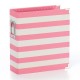 6x8 SN@P! Designer Binder Pink Stripe