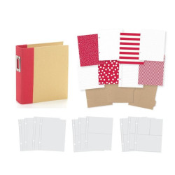 6x8 SN@P! Binder Red