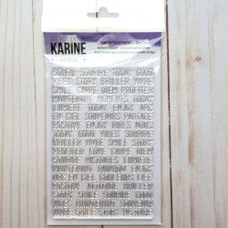 Les Ateliers de Karine Rainbow Textes Rainbow Clear Stamp