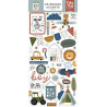 Echo Park Dream Big Little Boy Chipboard Accents