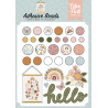 Echo Park Dream Big Little Girl Adhesive Brads 25pz+6 Chipboard