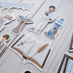 Papers For You Celebrando Mi Comunión Niños Die Cuts