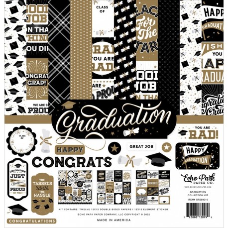 Echo Park Graduation Collection Kit 30x30cm