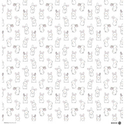 MODASCRAP PAPER PACK BUNNY KISSES 30x30cm