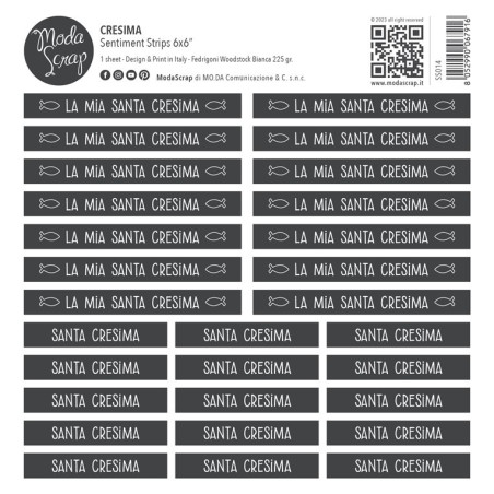 MODASCRAP SENTIMENT STRIPS CRESIMA