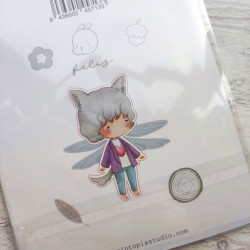 SET TIMBRO + FUSTELLA Mintopia HADA 3 CHIBI EN EL BOSQUE