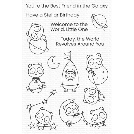 My Favorite Things Best Friends in the Galaxy Clear Stamps