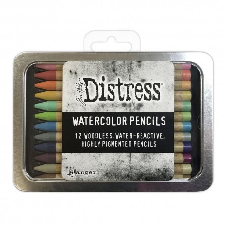 Ranger Tim Holtz Distress Watercolor Pencils 12 pc Kit 2