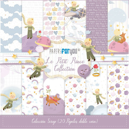 Papers For You Le Petit Prince Mini Scrap Paper Pack 15x15cm