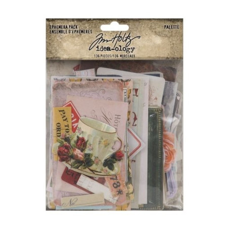 Idea-ology Tim Holtz Ephemera Large Palette 136pz