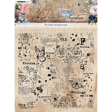 StudioLight Feelings of Freedom Clear Stamps Freedom Background nr.422