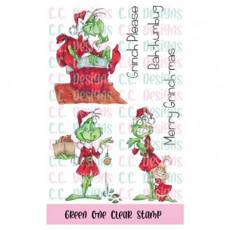 C.C. Design Green One Clear Stamp