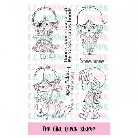 C.C. Design The Girl Clear Stamp