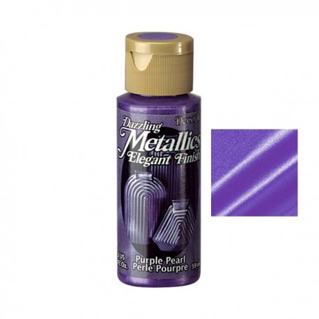 DecoArt Dazzling Metallic Acrylic Paint Purple Pearl