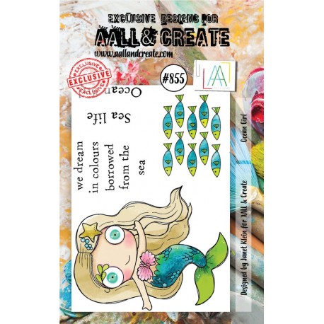 AALL & Create Stamp Set 855 Ocean Girl