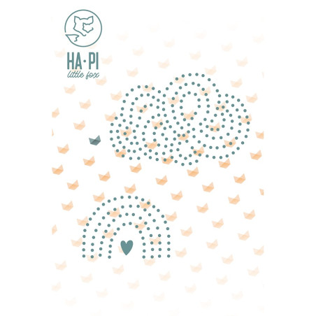 HA-PI Little Fox LE MONDE D'HAPI Nuage à broder Die Set