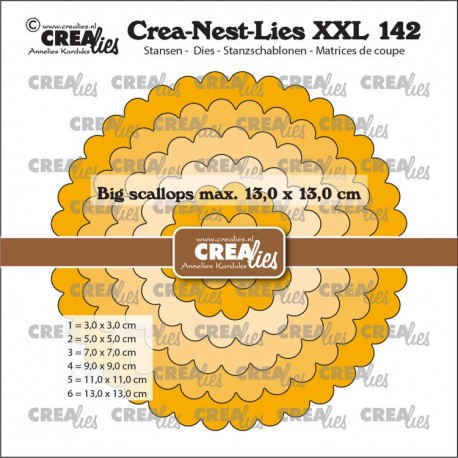 Crea-Nest-Lies XXL Dies no. 142 Big Scalloped Circles