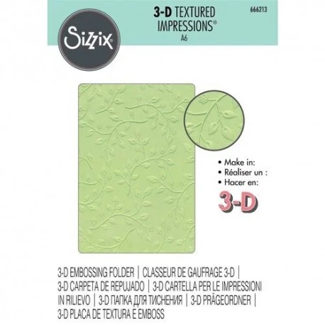 3-D Textured Impressions Embossing Folder - Summer Foliage 666213