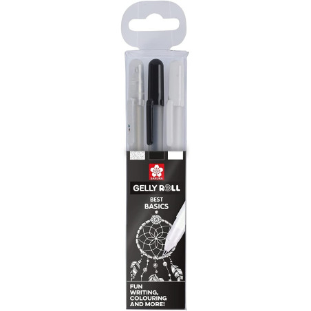 Sakura Gelly Roll Pen BLACK - WHITE - TRANSPARENT