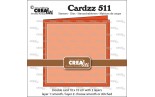 Crealies Cardzz no. 511 Double Card 10x10cm