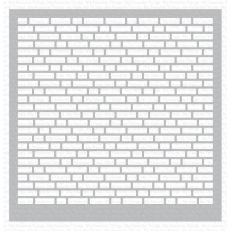 My Favorite Things English Brick Wall Stencil