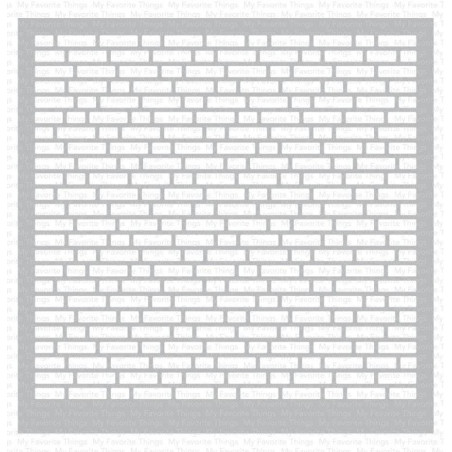 My Favorite Things English Brick Wall Stencil
