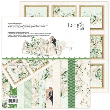 LemonCraft Greenery Paper Pad 30x30cm