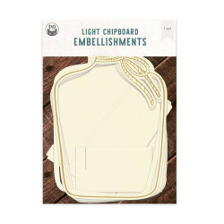 Piatek13 Light Chipboard Embellishments DECO BASE BOTTLE