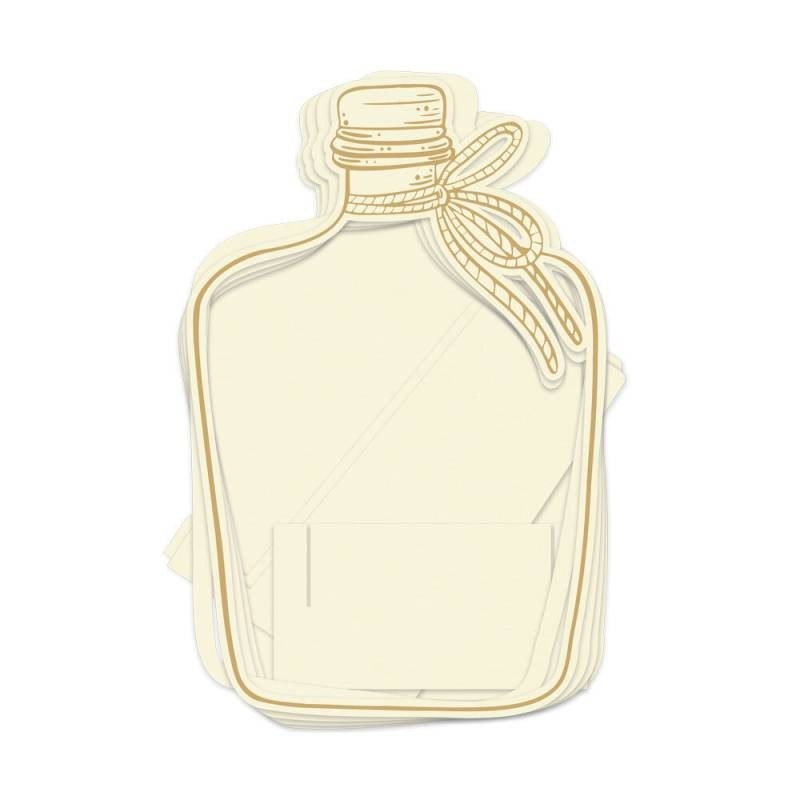 Piatek13 Light Chipboard Embellishments DECO BASE BOTTLE