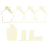 Piatek13 Light Chipboard Embellishments DECO BASE BOTTLE
