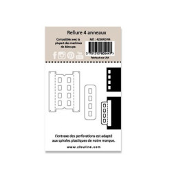 Zibuline Fustella per Rilegatura a 4 anelli