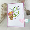 C.C. Design Potted Animals Clear Stamp