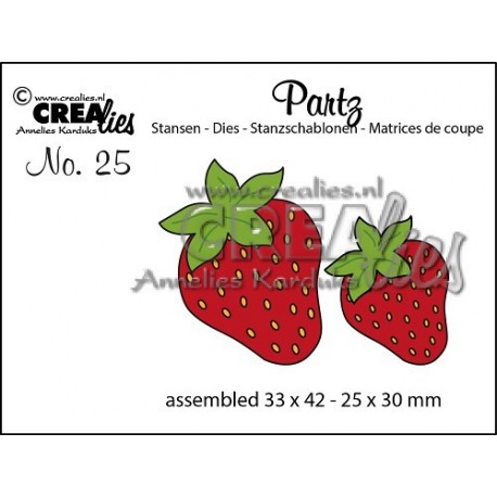 Crealies Partz no. 25 Strawberries