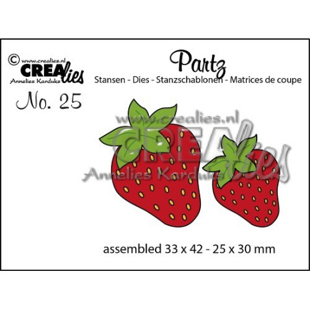 Crealies Partz no. 25 Strawberries