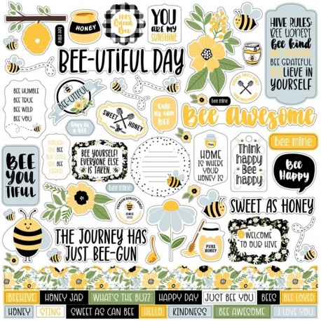 Echo Park Bee Happy Element Sticker 30x30cm