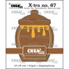 Crealies Xtra no. 67 Honey Pot