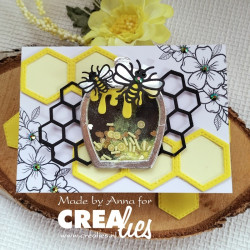 Crealies Xtra no. 67 Honey Pot