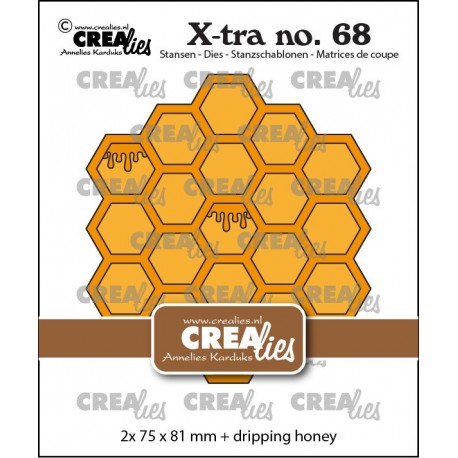 Crealies Xtra no. 68 Honeycomb