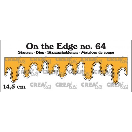 Crealies On the Edge no. 64 Dripping Honey & Frosting