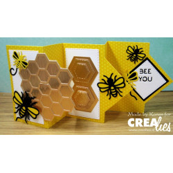 Crealies Partzz no. 63 Bees Small and Medium