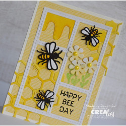 Crealies Partzz no. 63 Bees Small and Medium