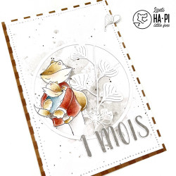HA-PI Little Fox LE MONDE D'HAPI Chez Papy et Mamie Clear Stamp